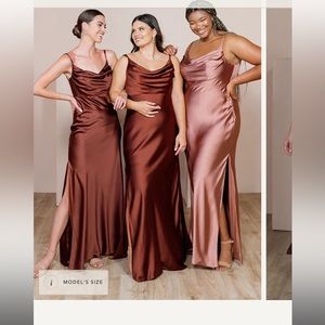 Revelry Skye Satin Dress